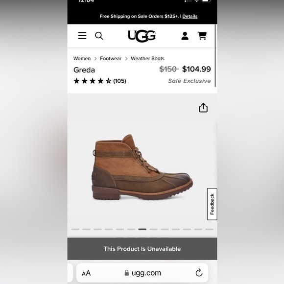 ❄️UGG Greda Shearling waterproof women’s boot 6 brown - Picture 16 of 16